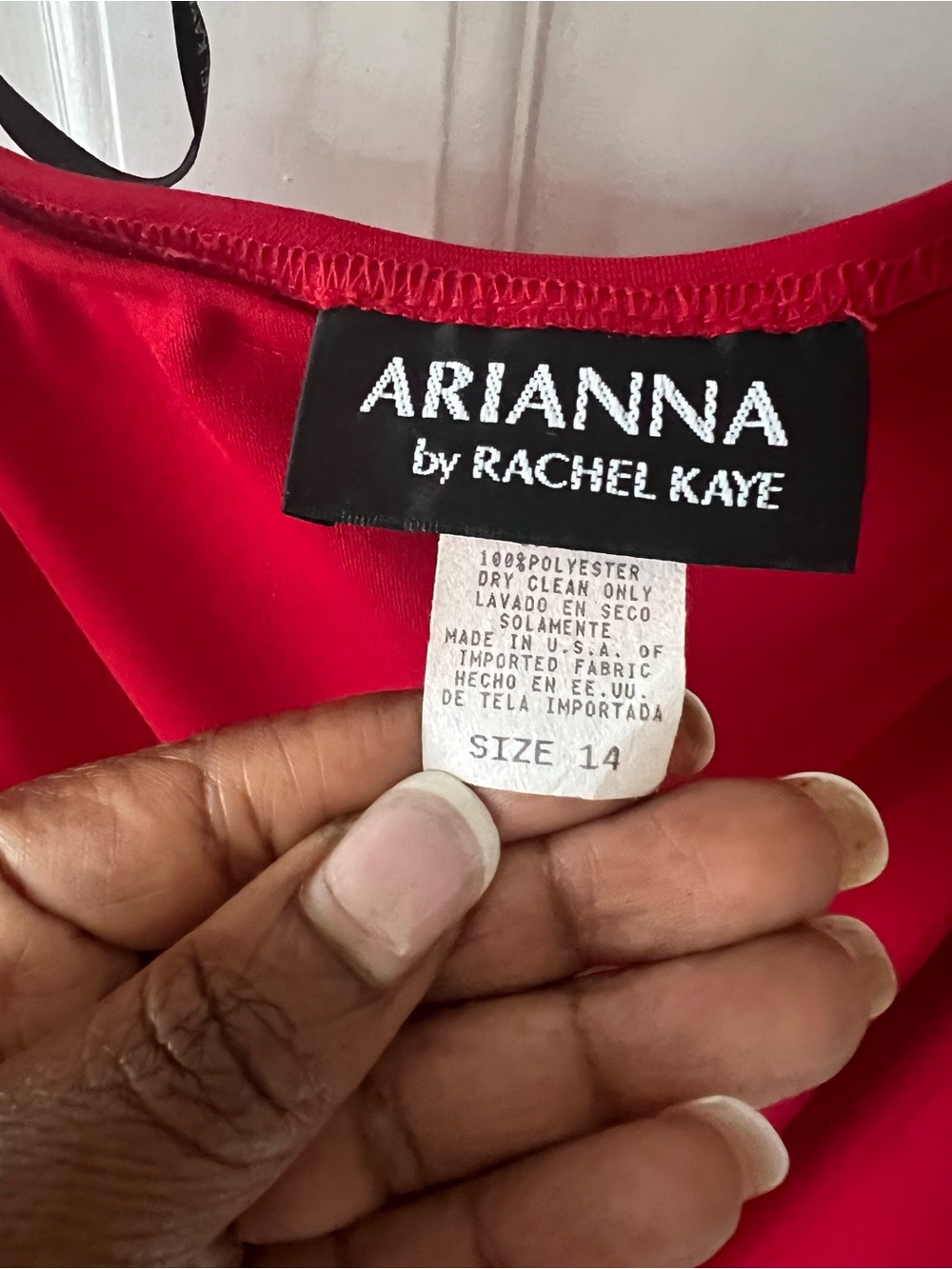 Arianna by Rachel Kaye Red Dress (Size 14)